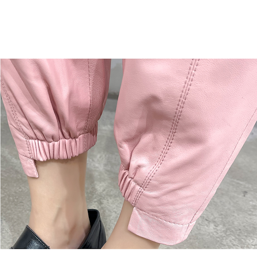 Title 3, Womens Temperament Leggings Leather Harem Pant...