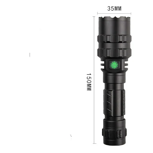 Title 2, XM-L2 Sterke LED-zaklamp met Power Display, USB...