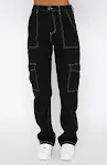 Damen Cargo Hose mit gerader Naht und mehreren Taschen, für einen bequemen, praktischen und stilvollen Look. Vielseitig einsetzbar. — foto 4