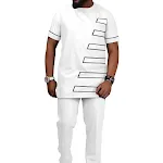 African Ethnic Printed Batik Men's Casual Suit, comfortable and stylish for everyday wear, perfect for a relaxed look wi — photo 10