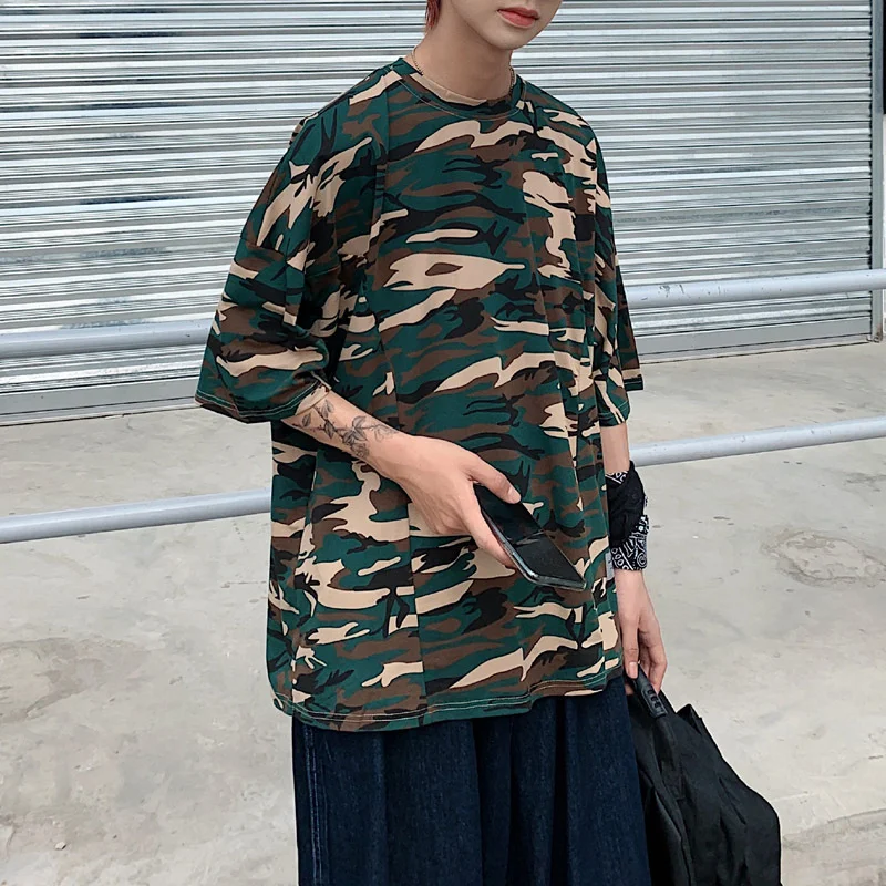 Title 6, Summer new camouflage short-sleeved mens t-shi...