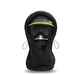 Black with helmet