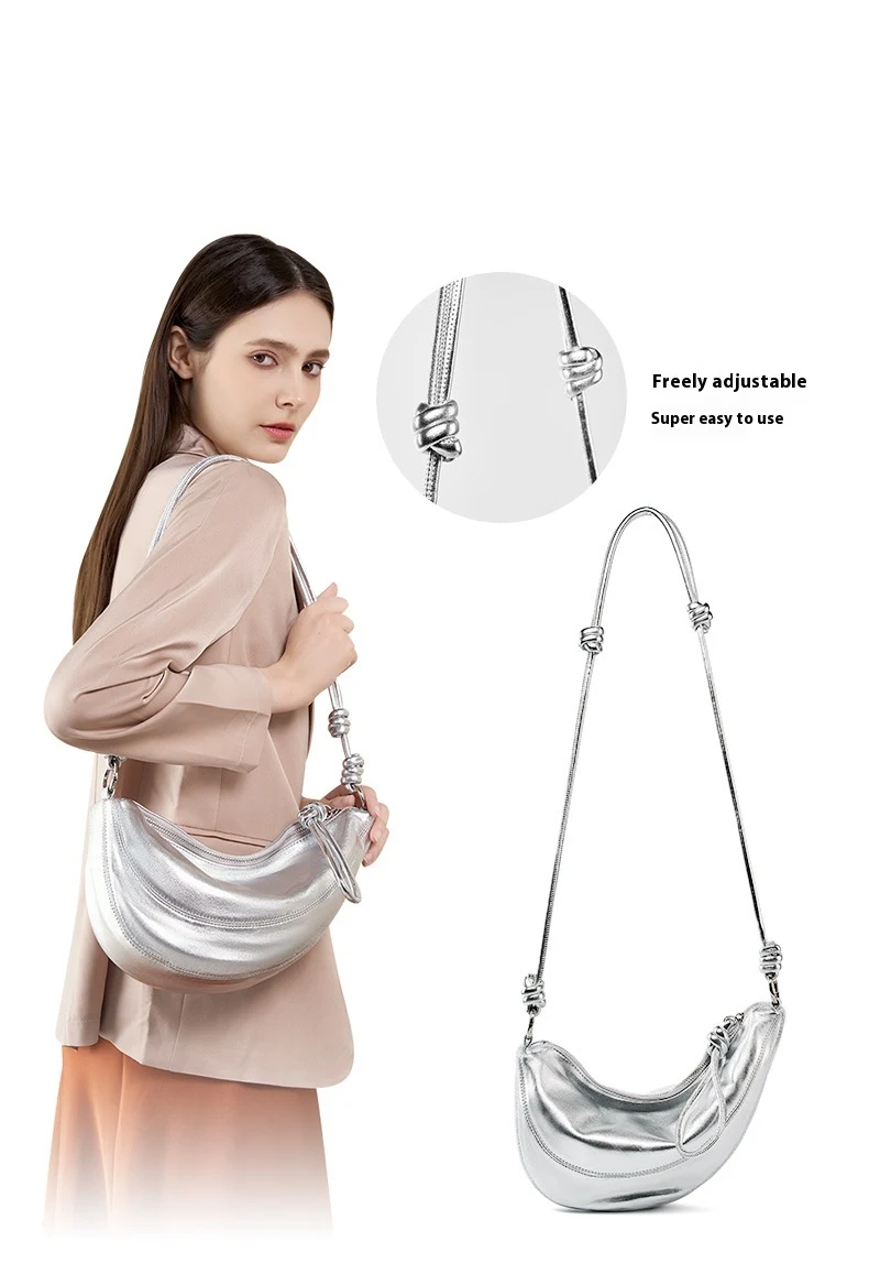 Title 7, Volnerf schapenleer croissant crossbody zadelta...