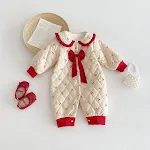 Roupas para bebês no inverno acolchoado com macacão forrado — foto 5
