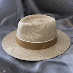 Sun-proof beach straw men's top hat. Stay protected from the sun in style. Perfect for the beach, offering comfort and s — photo 17