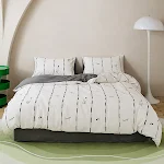 Novo Jogo de Cama 2024 Quatro Peças Estampado 100% Algodão para noites aconchegantes e um quarto renovado, ideal para seu conforto. — foto 7