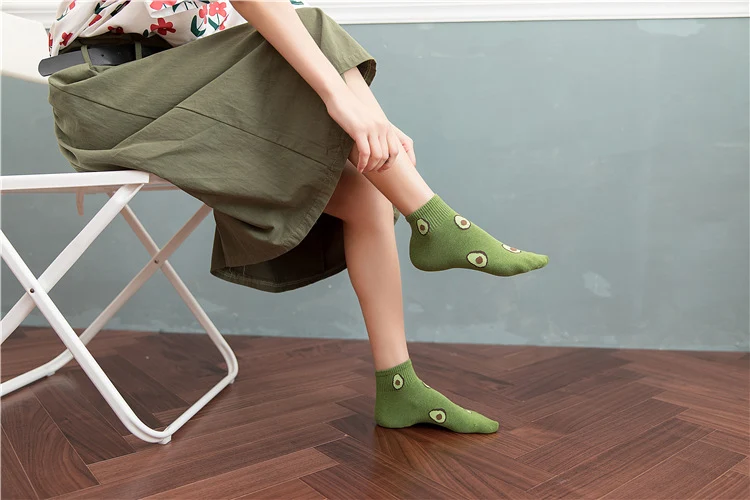 Title 12, Avocado Japanese Fruit Breathable Cotton Socks ...