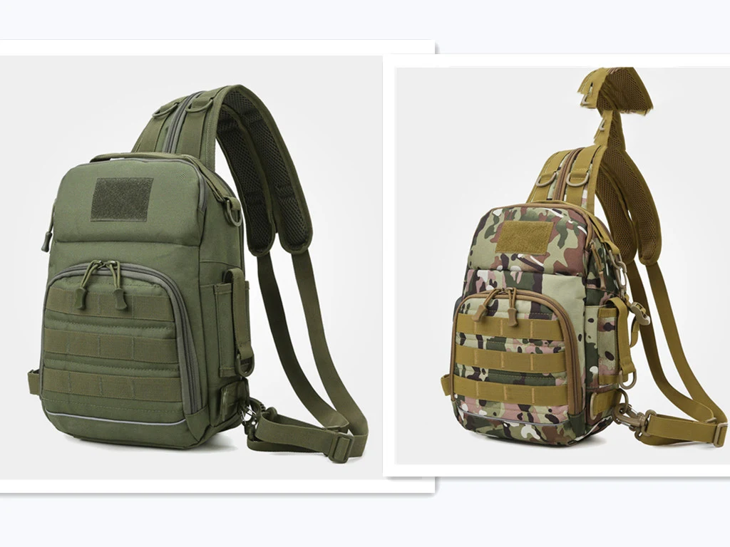 Versatile Ruia Chest Pack Tactical Camouflage Shoulders. Designed for secure and comfortable carrying of essentials duri — photo 8