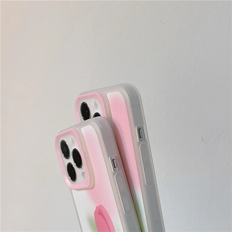 Title 8, Tulip Transparent TPU Mobile Phone Case Cover P...