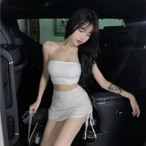 Saia plissada feminina com cordão, estilo hakama de verão, cintura alta, quadril, saia sexy de garota quente, perfeita para o verão e festas — foto 5