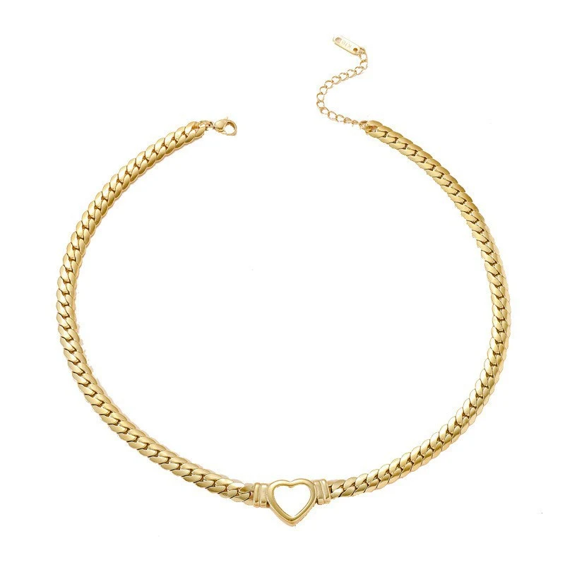 Corrente de clavícula em aço titânio leve, colar de amor, ornamento de corrente de ossos de cobra com personalidade, design luxuoso e moderno. — foto 8