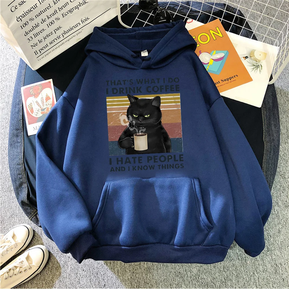 Kreativer, vielseitiger bedruckter Katzen-Hoodie für Damen — foto 3