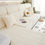 Four Seasons Universal Non-slip All-inclusive Stretch Sofa Cover protects your sofa from spills, stains, and pets while — photo 8