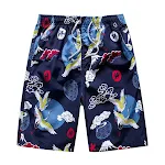 Pantaloni da Spiaggia Uomo Cinque Punti Larghi Shorts Coppia Pantaloni Grandi Comodi Freschi Perfetti per l'Estate. — foto 24