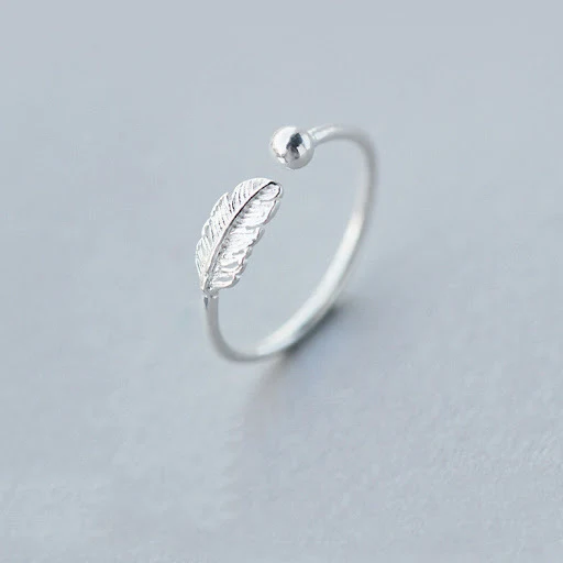 Title 2, Anel feminino em prata esterlina com design de ...