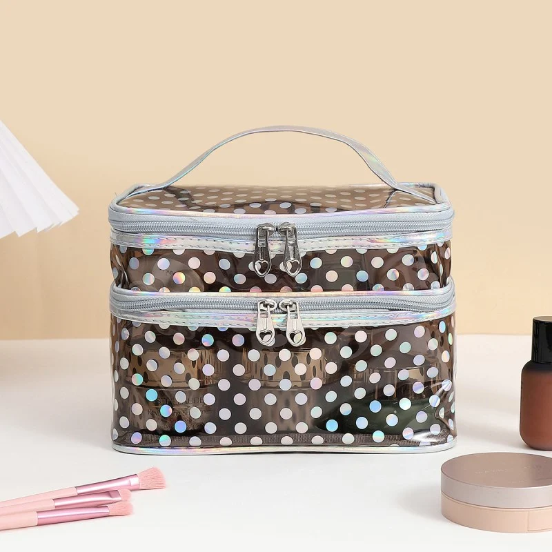 Maleta cosmética portátil multifuncional à prova d'água Grande capacidade Bolsa buggy de viagem perfeita para suas viagens — foto 2