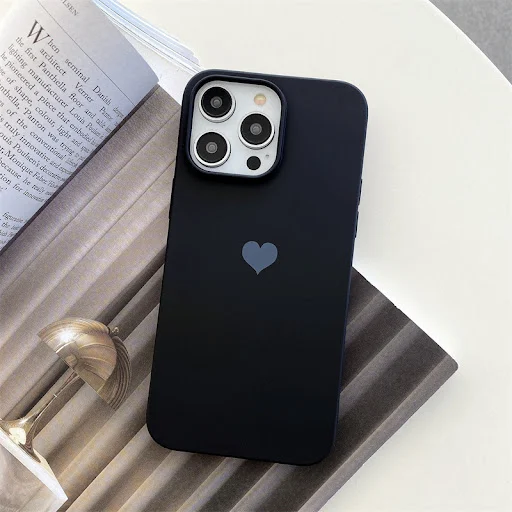Title 4, Simple Love Silicone Phone Case Drop-proof Prot...
