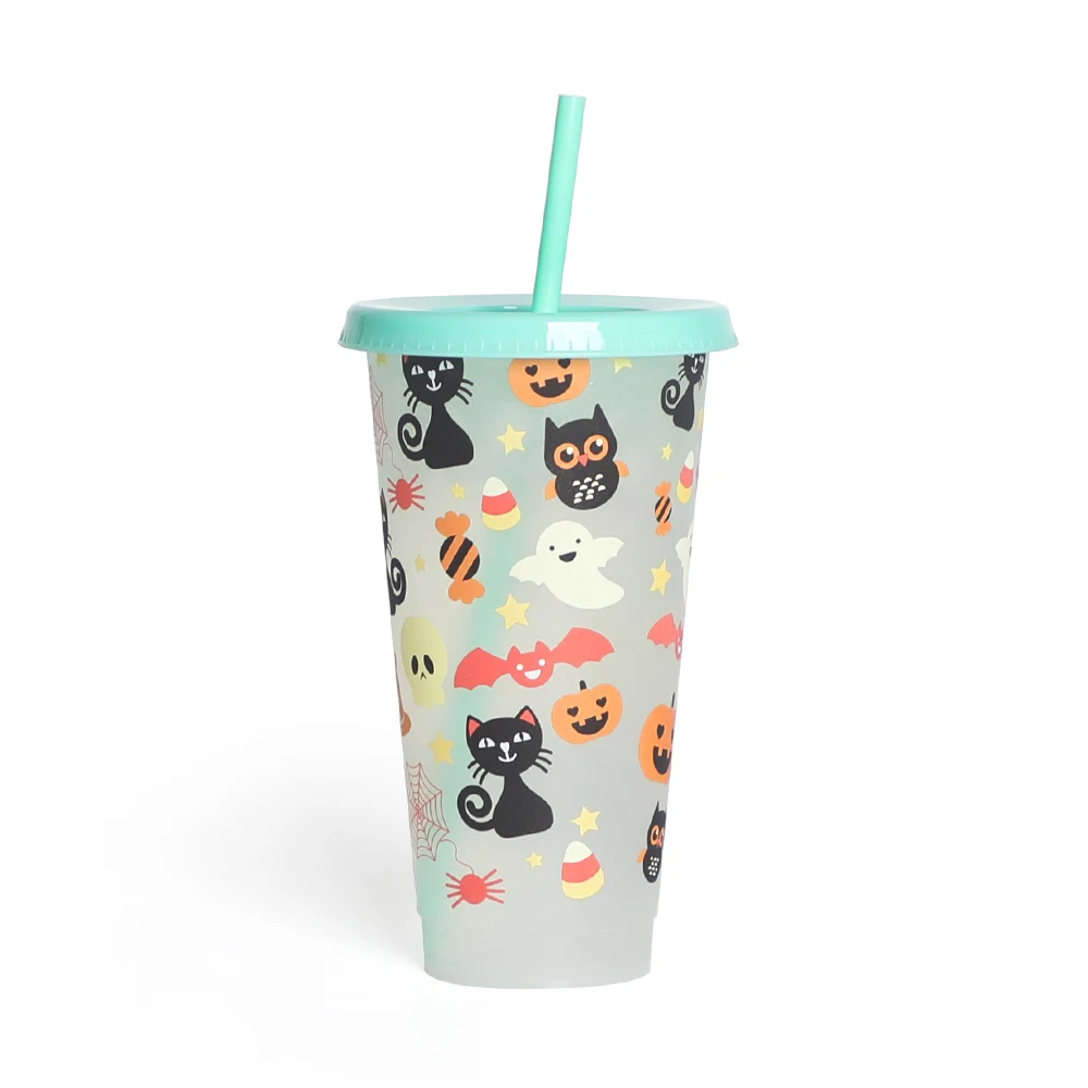 Halloween Creative Plastic Color Changing Luminous Cup. Add a spooky glow to your parties with this fun and unique cup. — photo 2