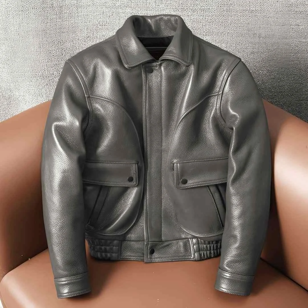Autumn Men's Short All-match Slim-fit Jacket for a modern and stylish look. Versatile and easy to combine, perfect for e — photo 3