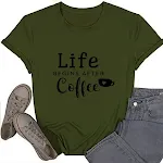 Letter Loose Round Neck T-shirt — photo 15