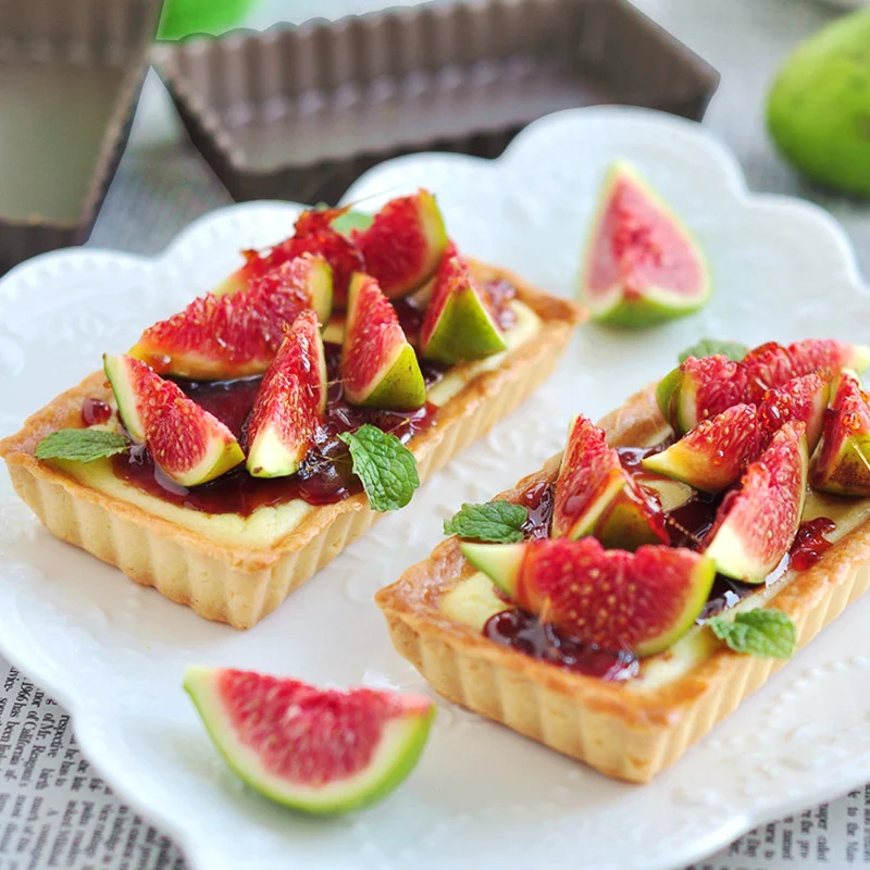 Title 1, Yapışmaz çıkarılabilir tabanlı tart kalıbı elma...