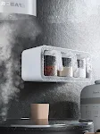 Kruidenrek keukenaccessoires met geïntegreerde multi-compartiment opslag, zoutstrooier en MSG-fles voor kruiden — foto 4