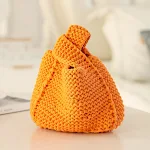 Filato di tessuto fatto a mano per borse tessute fai da te. Materiale per borse DIY, crea la tua borsa unica e personalizzata con facilità. — foto 8