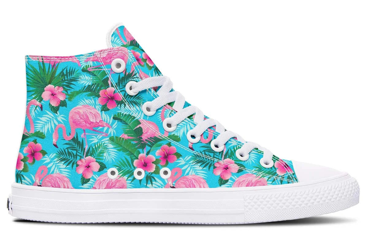 Title 6, Zapatillas altas de lona estampadas para pareja...