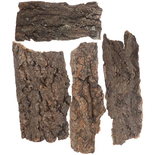 4Pcs Natural Cork Bark Flat Reptile Terrarium Background Decoration For Water Tank Pet Reptile Bark Climbing Tree Bark D — photo 3