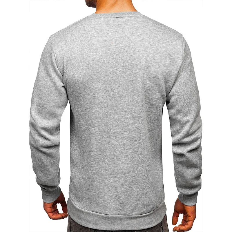 Title 1, European American Hoodie With Round Neck in Sol...