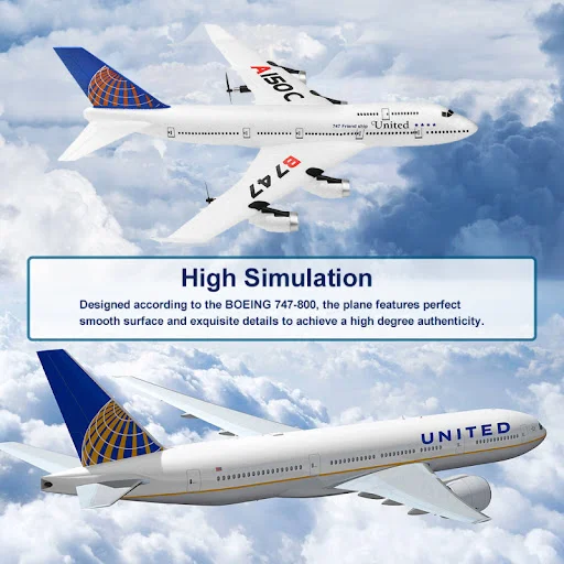 Title 3, Modelo de avião Boeing de passageiros em liga s...