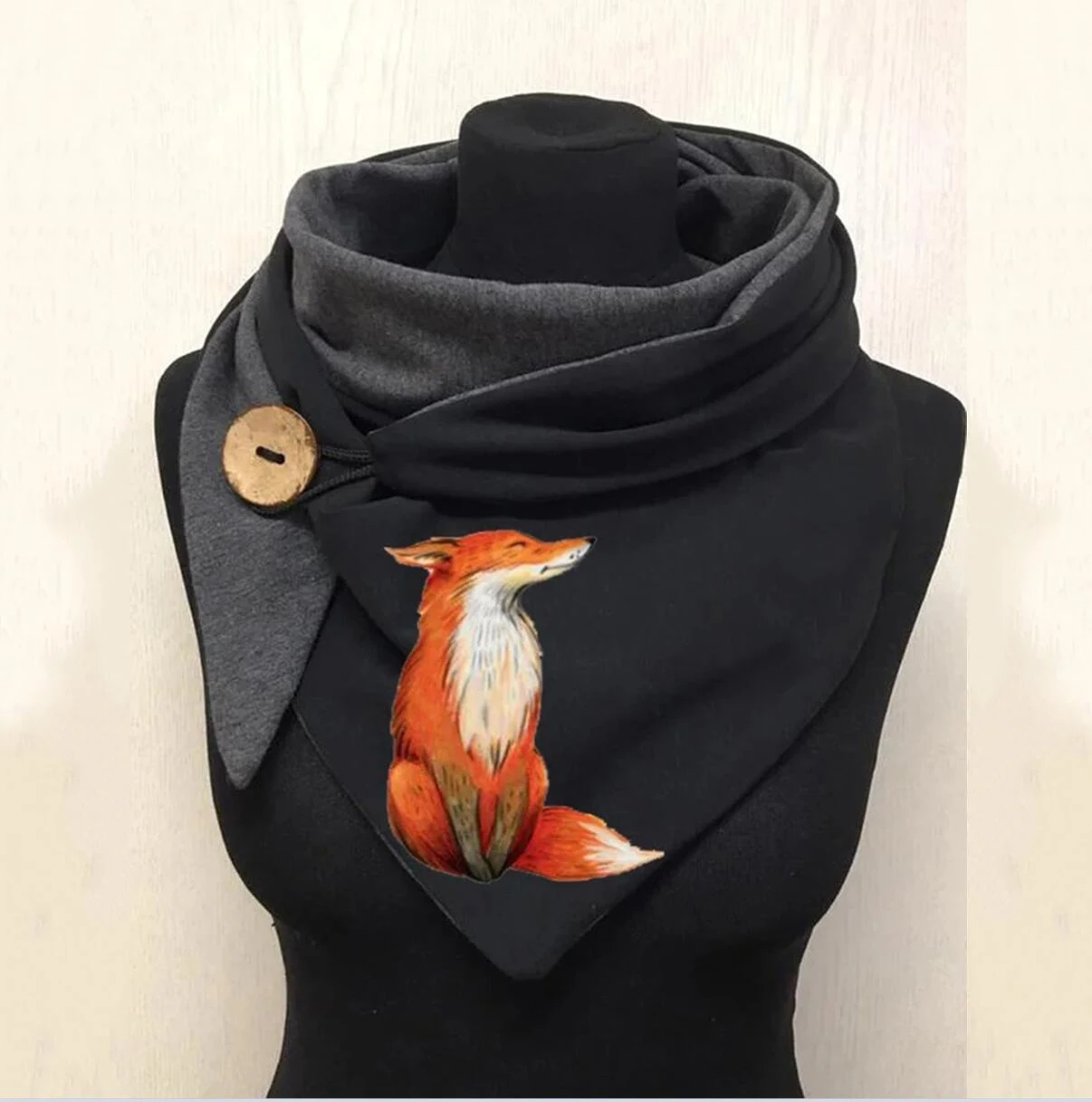 Title 14, Sciarpa Bandana da donna in cotone con bottoni ...