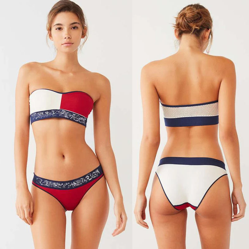 Bikini sa gornjim delom na cev sa šlicem, savršen za plažu i bazen, ističe figuru, udoban i moderan, idealan za leto, jedinstven dizajn, seksi izgled. — foto 4