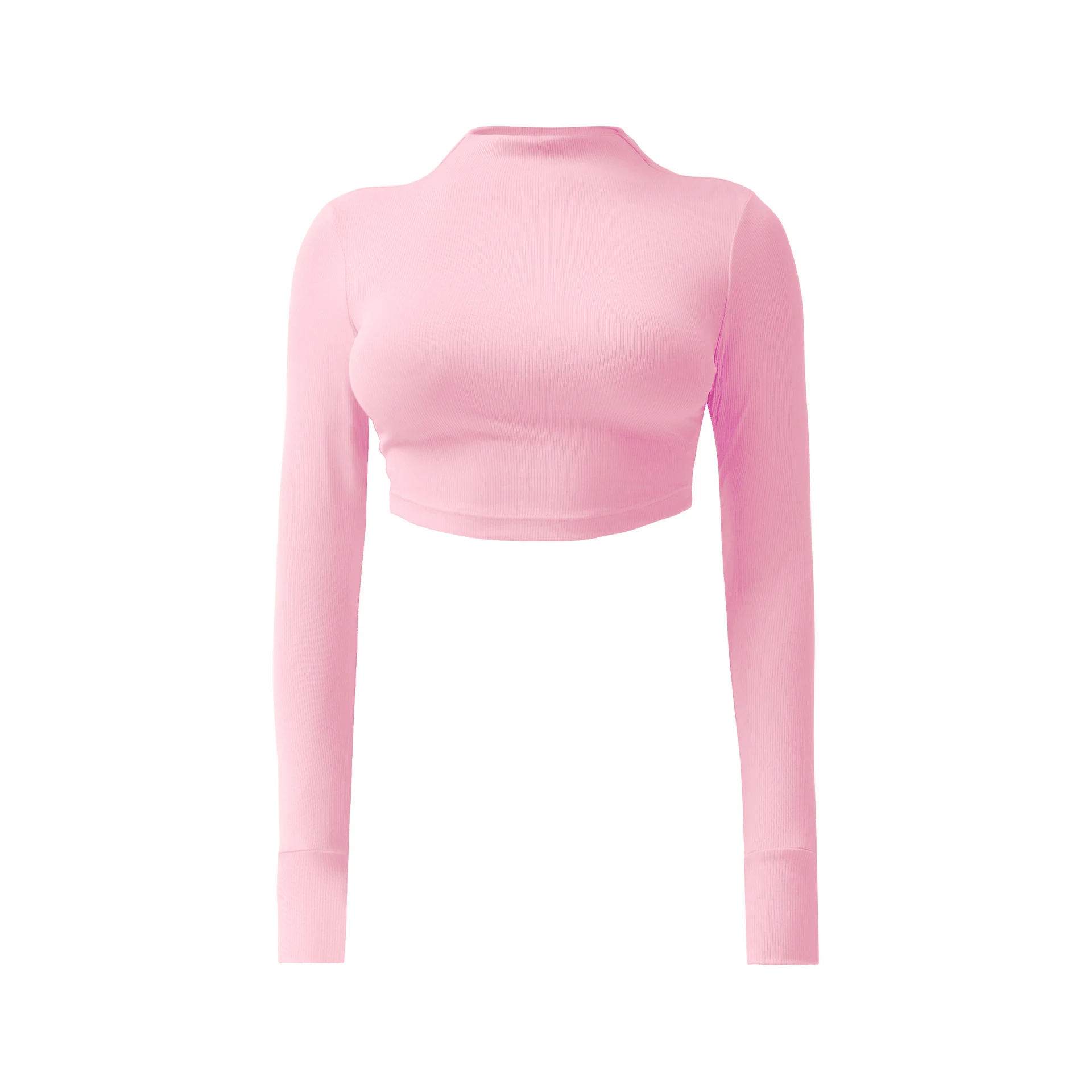 Women's Yoga Clothes Tight Sports Long-sleeved T-shirt Perfect for Workouts and Exercise Comfortable and Flexible Active — photo 9