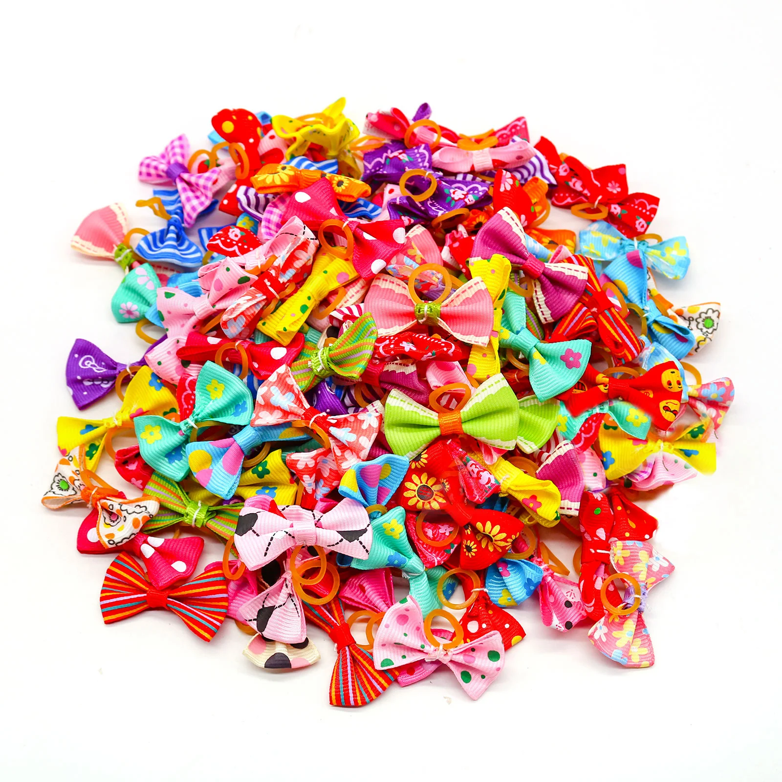 Title 16, 10/20pcs Colorful Small Dog Bows Puppy Hair Bow...