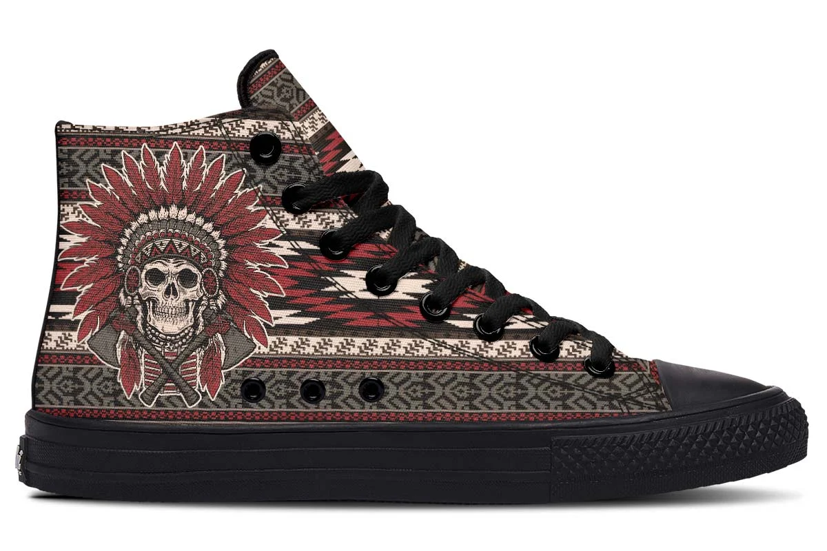 Title 4, Zapatillas altas de lona estampadas para pareja...