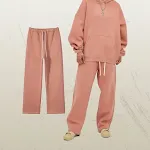 Calças femininas retas de veludo liso, soltas, esportivas e de lazer, perfeitas para conforto e estilo casual, ideais para diversas ocasiões. — foto 24