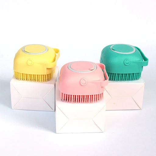 Title 4, Luva de massagem de banho para cães em silicone...