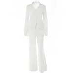 Women's Solid Color Long-Sleeved Trousers Suit. A versatile and stylish outfit for work or any occasion. Comfortable, el — photo 2
