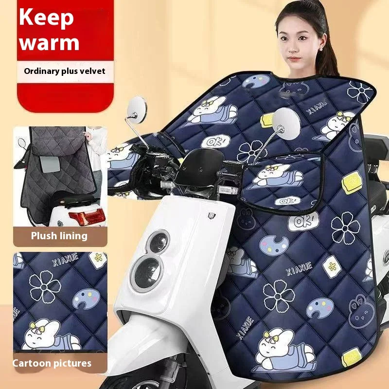 Cobertura para bicicleta elétrica impermeável e à prova de vento, acolchoada, proteção para chuva, bateria e carro. — foto 11