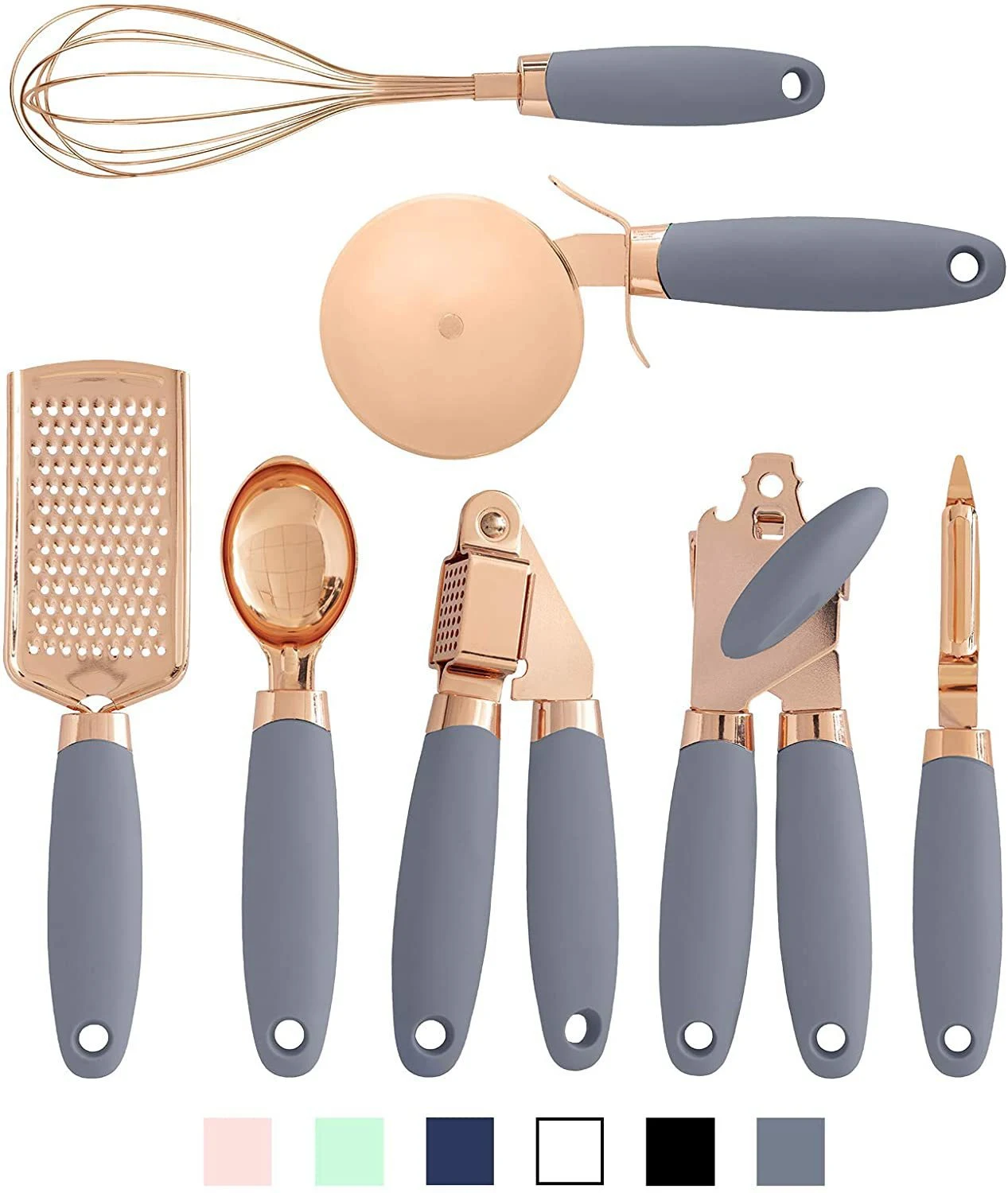 Title 5, Conjunto de 7 utensílios de cozinha em aço inox...