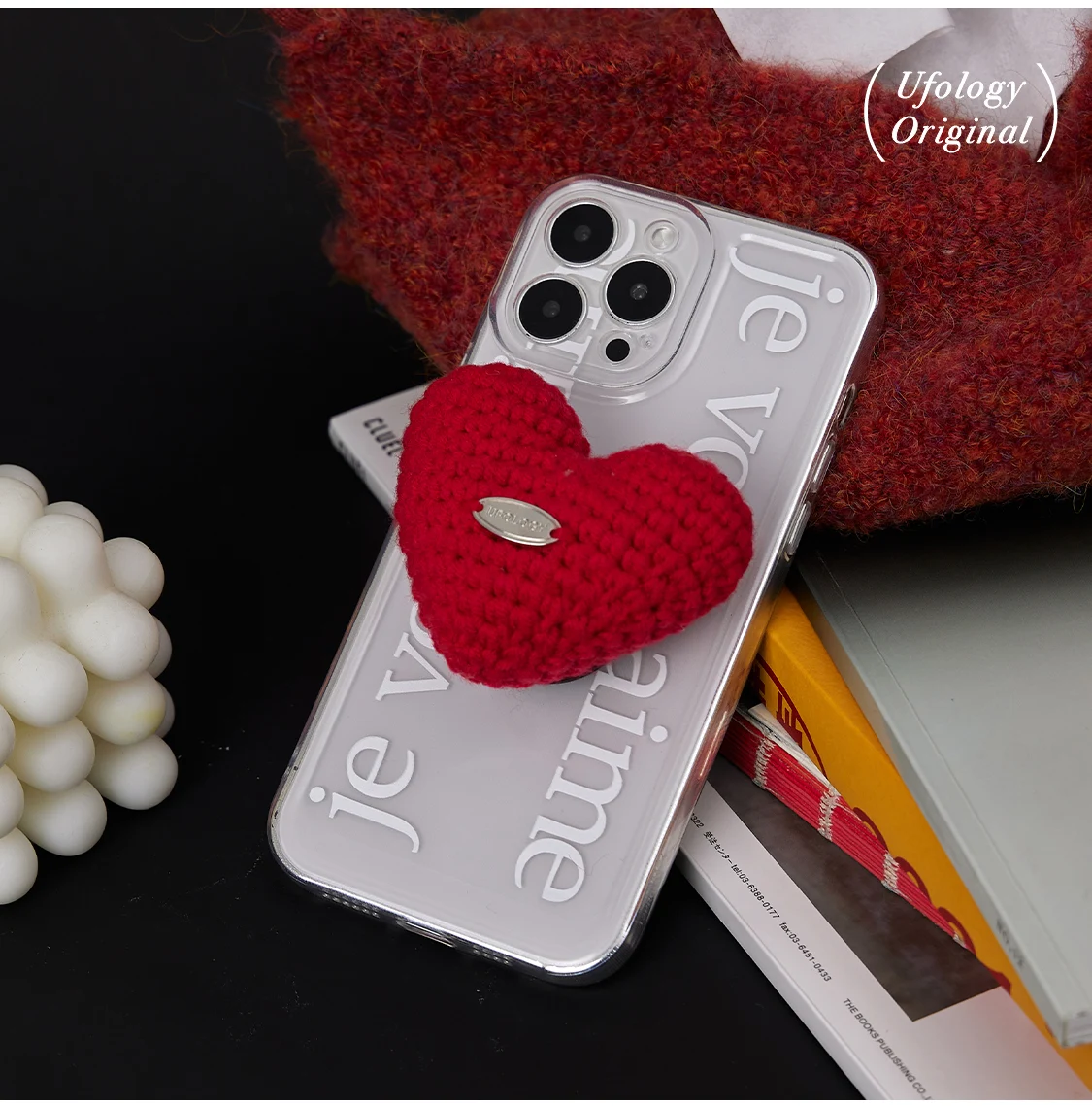 Title 4, Oryginalne Etui Knitted Love z podstawką. Wysok...
