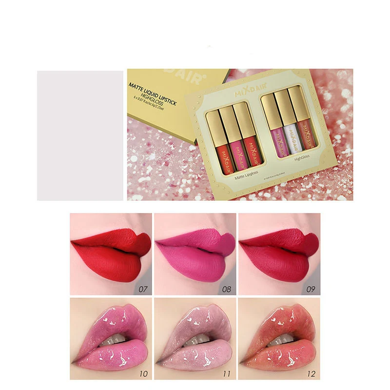 Title 3, Matte high gloss lip gloss set for a luscious p...