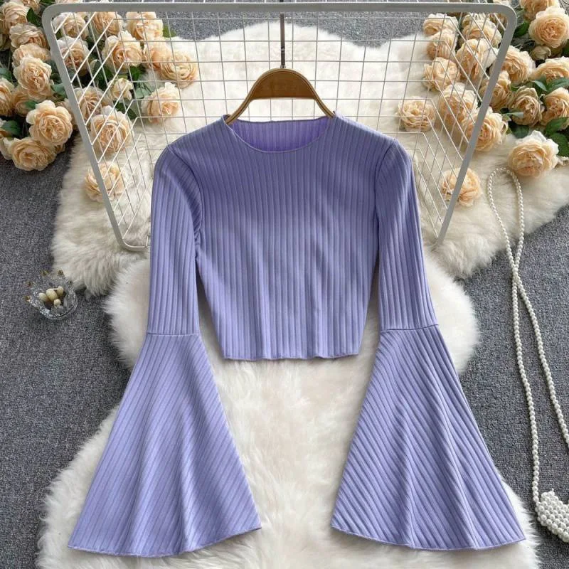 Title 2, Womens Niche Design Flare Sleeve T-shirt Short...