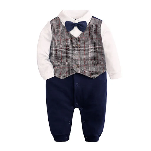 Title 4, Vestido para bebê de um ano com gravata borbole...