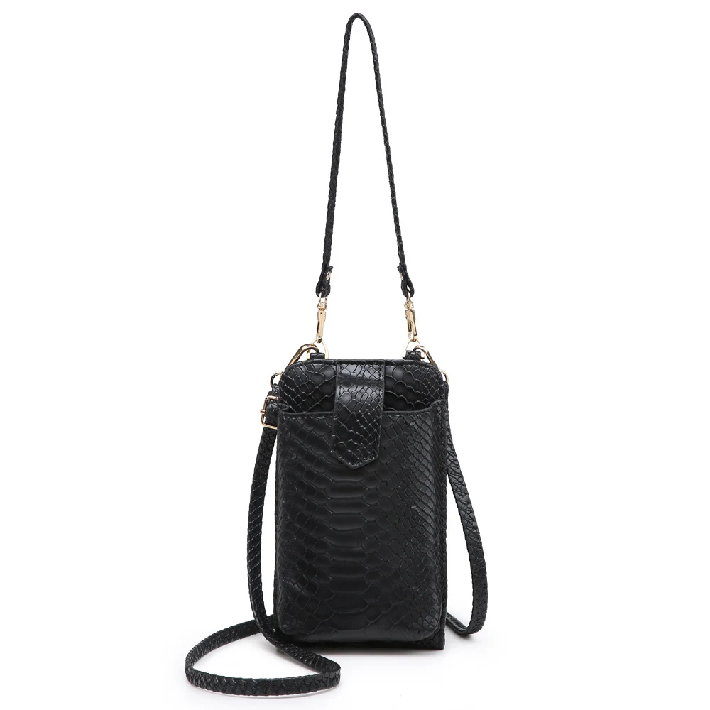 Nova Bolsa para Celular Promoção Padrão Cobra Avestruz Bolsa Mensageiro de Ombro Perfeita para Transportar Seu Telefone com Segurança — foto 14
