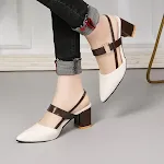Thick-heeled Pointed High-heeled Shoes With All-match Sandals. Versatile and stylish footwear for any occasion. — photo 1