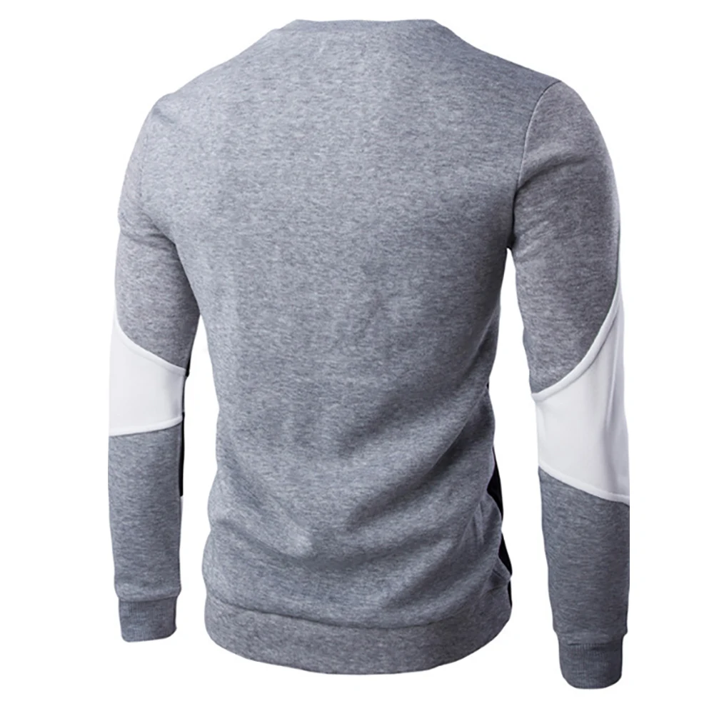 Moletom de baseball esportivo casual masculino, de plush macio e confortável, perfeito para uso diário. Conforto e estilo em uma peça. — foto 7