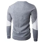 Moletom de baseball esportivo casual masculino, de plush macio e confortável, perfeito para uso diário. Conforto e estilo em uma peça. — foto 7