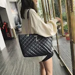 Eén-schouder Messenger Bag met geborduurde draad ruit ketting grote tas voor het stijlvol en gemakkelijk meenemen van al je essentials. — foto 5